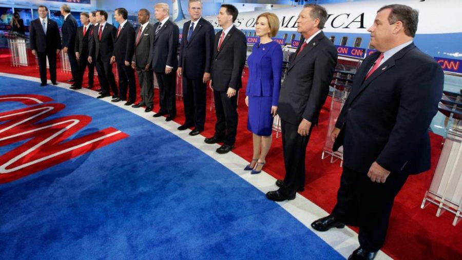Republican candidates line up for debate