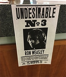 Ron Weasleys Undesirable No. 3 Poster