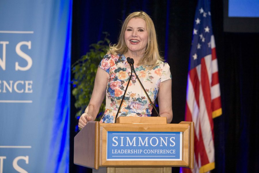 Geena Davis speaks at the conference
