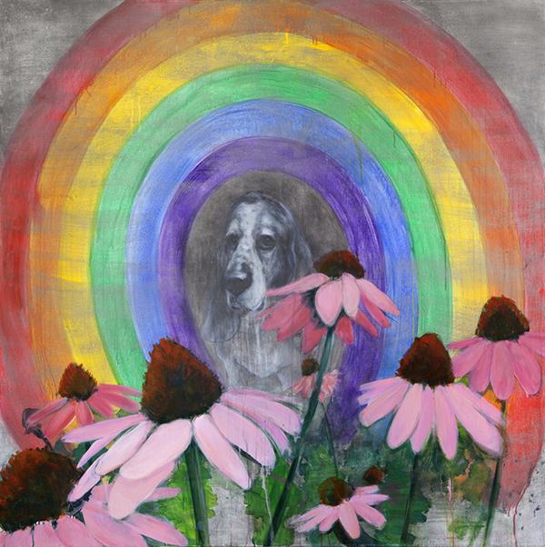 Portrait with Coneflowers and Rainbow. Source: Trustman Art Gallery website