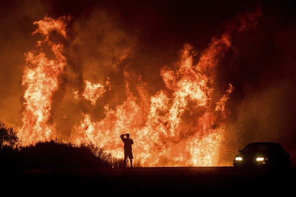 Thomas Fire in Ventura, CA. Source: AP Photo/Noah Berger