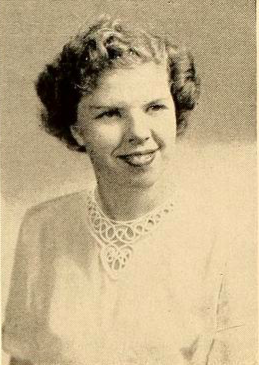 Jean Hall pictured in the 1950 Microcosm Yearbook