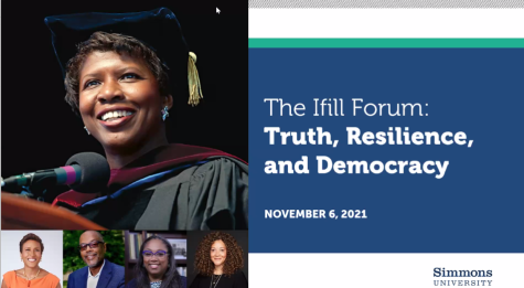 A screenshot of the opening image from the virtual third annual Ifill Forum. 